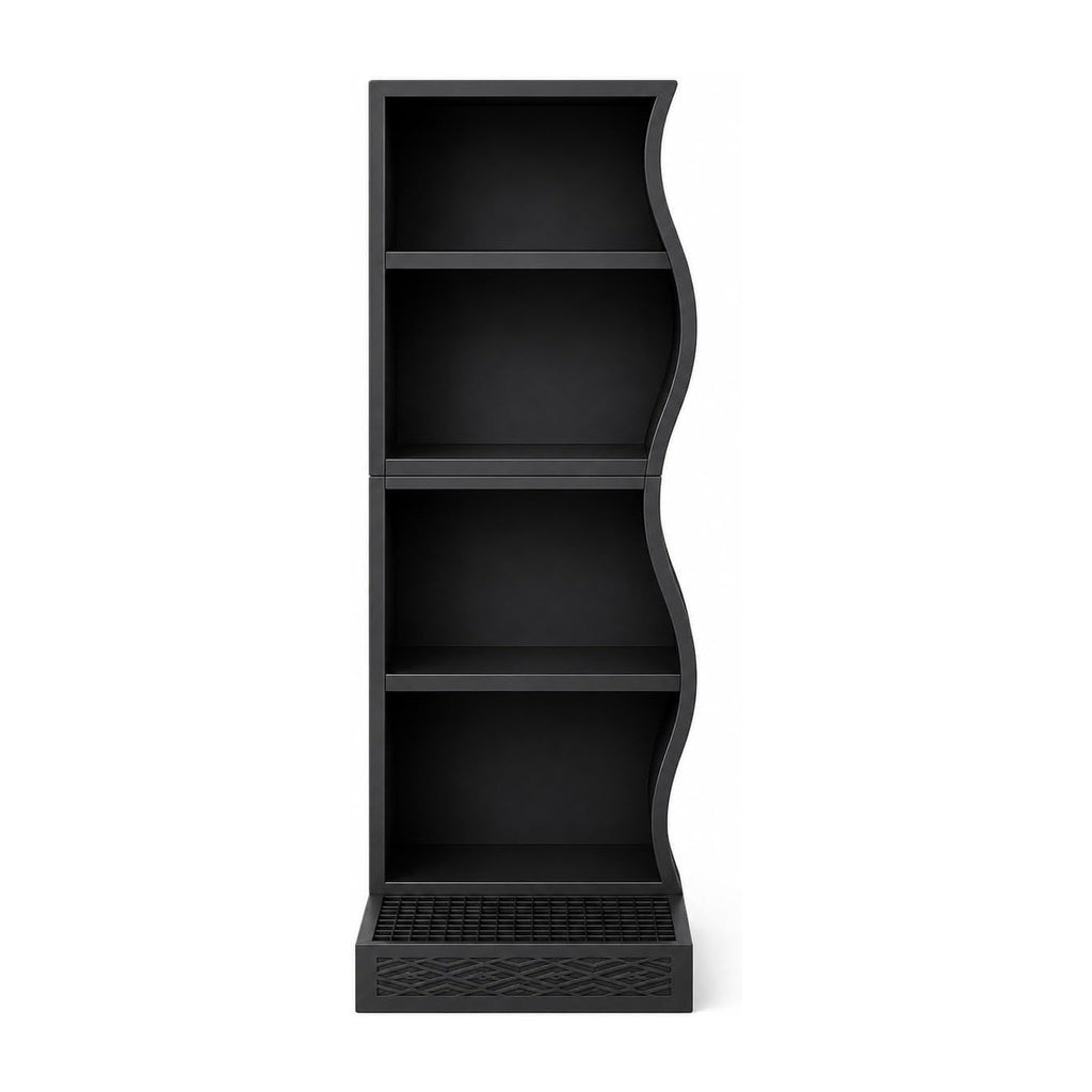 Wavy Coffee Station Organizer Compatible with xBloom Studio – 4-Tier Storage Shelf with Drip Platform & Side Tray
