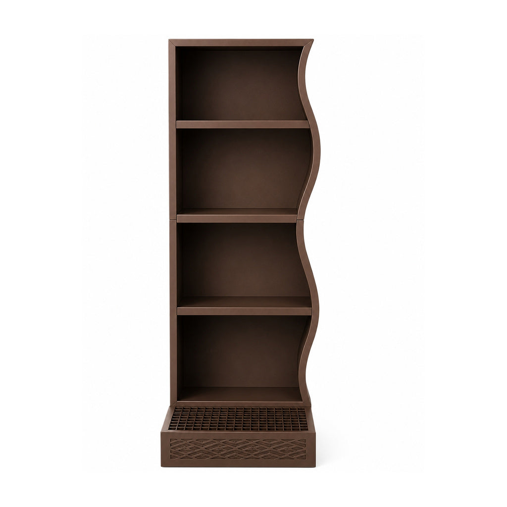 Wavy Coffee Station Organizer Compatible with xBloom Studio – 4-Tier Storage Shelf with Drip Platform & Side Tray
