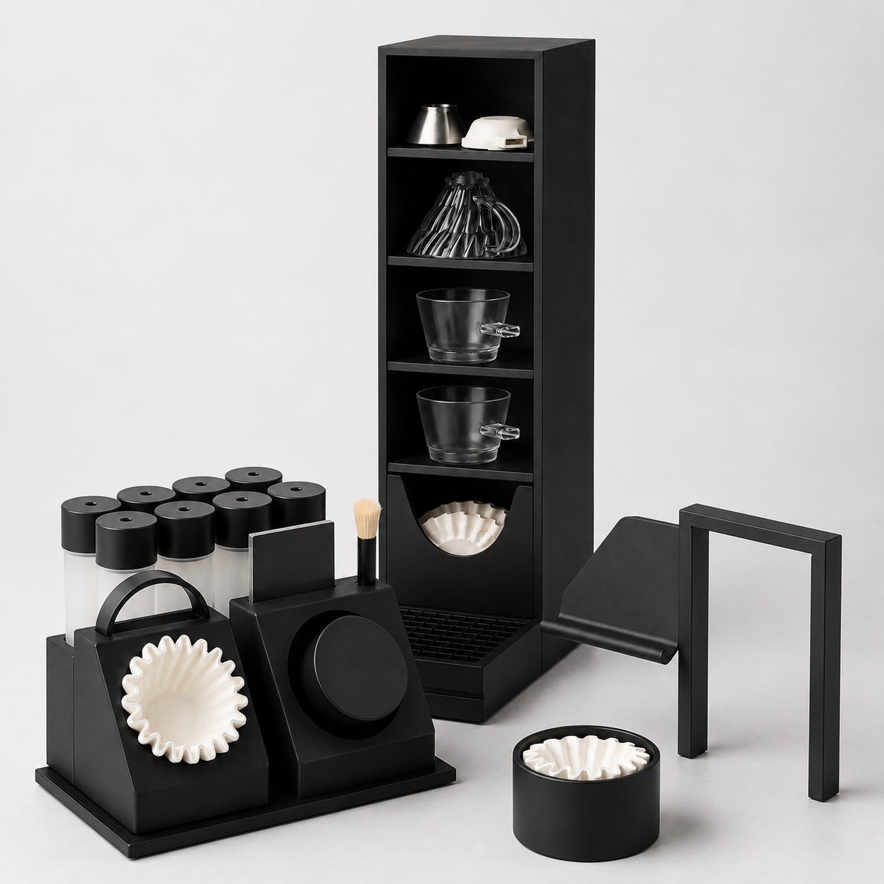 xBloom Studio Complete Coffee Station Bundle – 2 Organizers, Phone Holder & Filter Holder