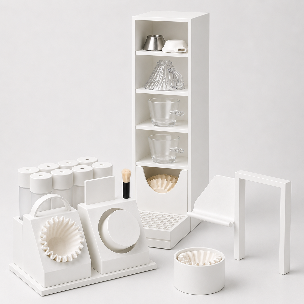 xBloom Studio Complete Coffee Station Bundle – 2 Organizers, Phone Holder & Filter Holder