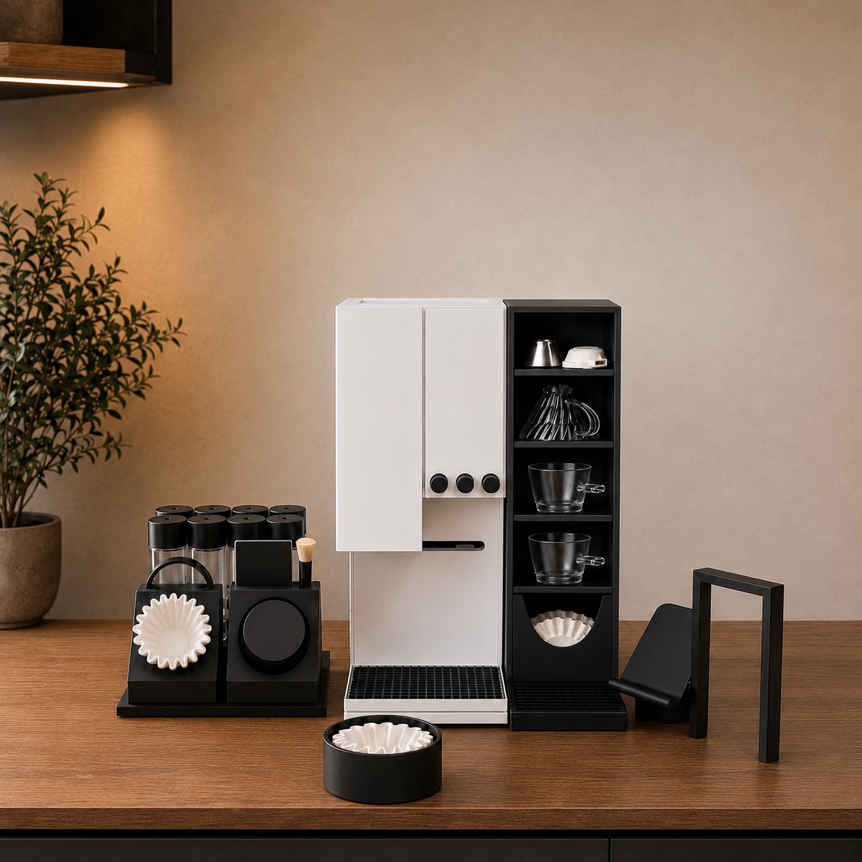 xBloom Studio Complete Coffee Station Bundle – 2 Organizers, Phone Holder & Filter Holder