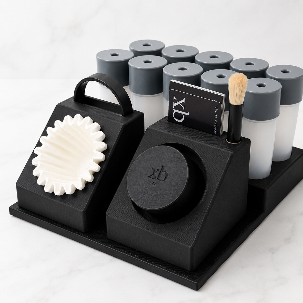 Printies Coffee Station Organizer — Compatible with xBloom Studio | Filter, Capsule, Tool & Cup Holder