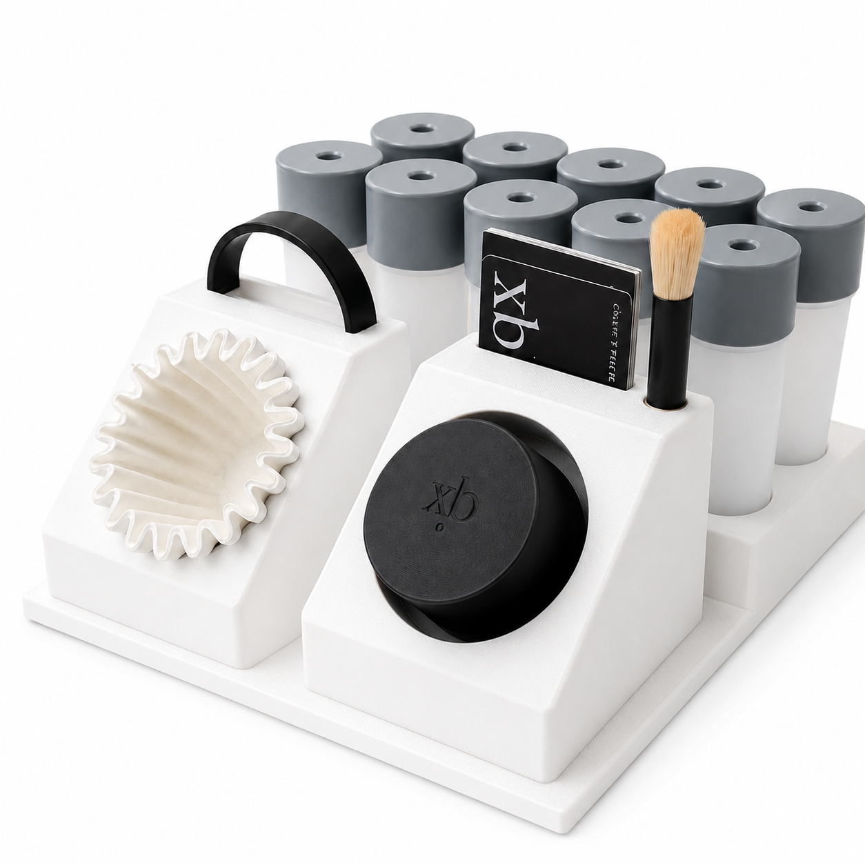 Printies Coffee Station Organizer — Compatible with xBloom Studio | Filter, Capsule, Tool & Cup Holder