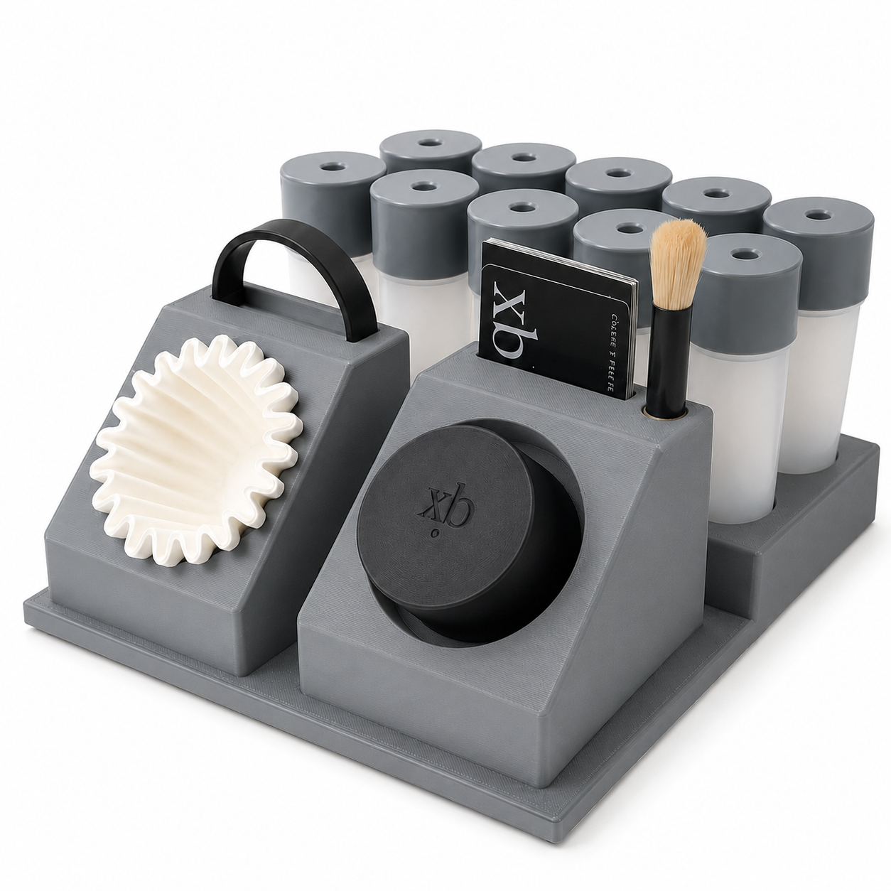 Printies Coffee Station Organizer — Compatible with xBloom Studio | Filter, Capsule, Tool & Cup Holder