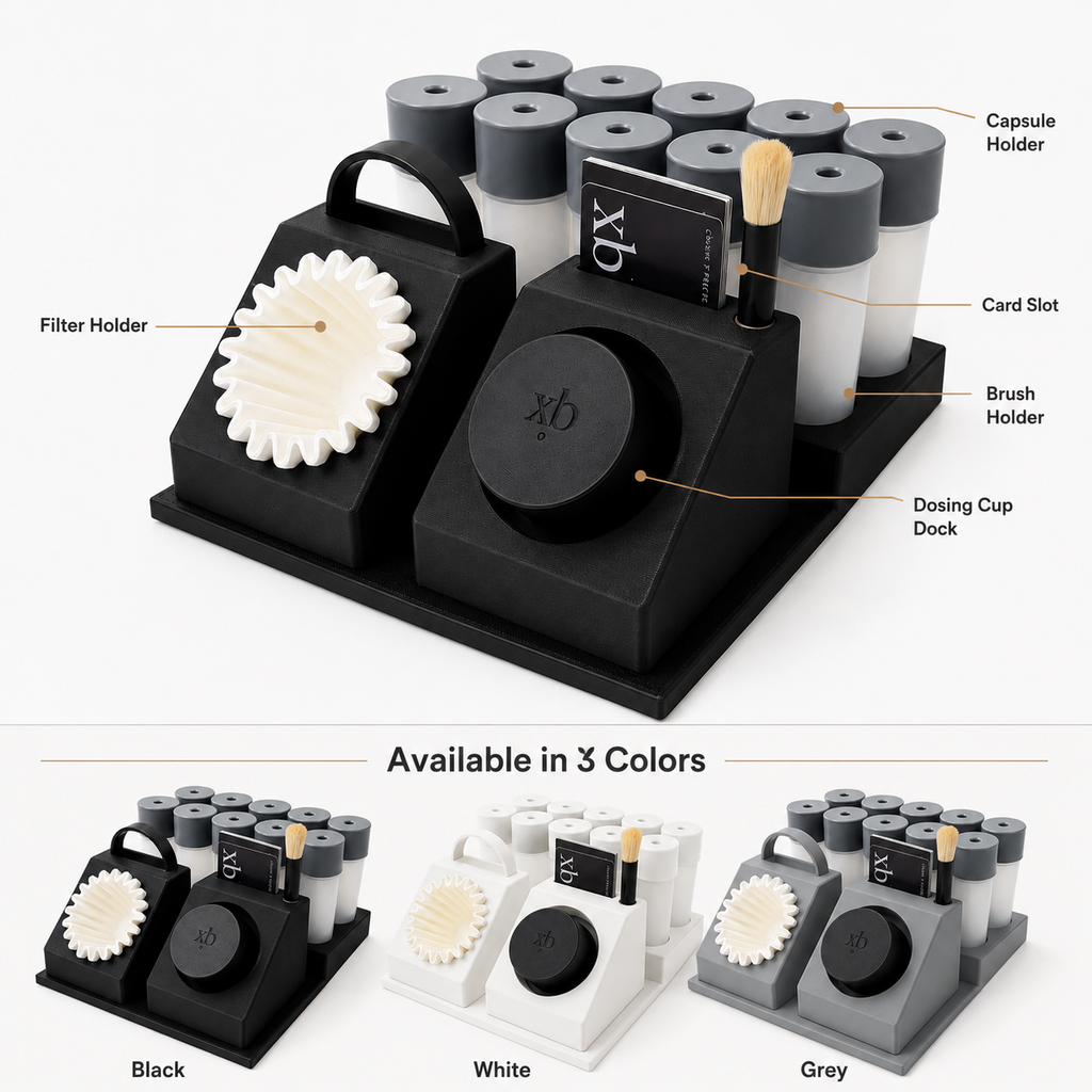 Printies Coffee Station Organizer — Compatible with xBloom Studio | Filter, Capsule, Tool & Cup Holder
