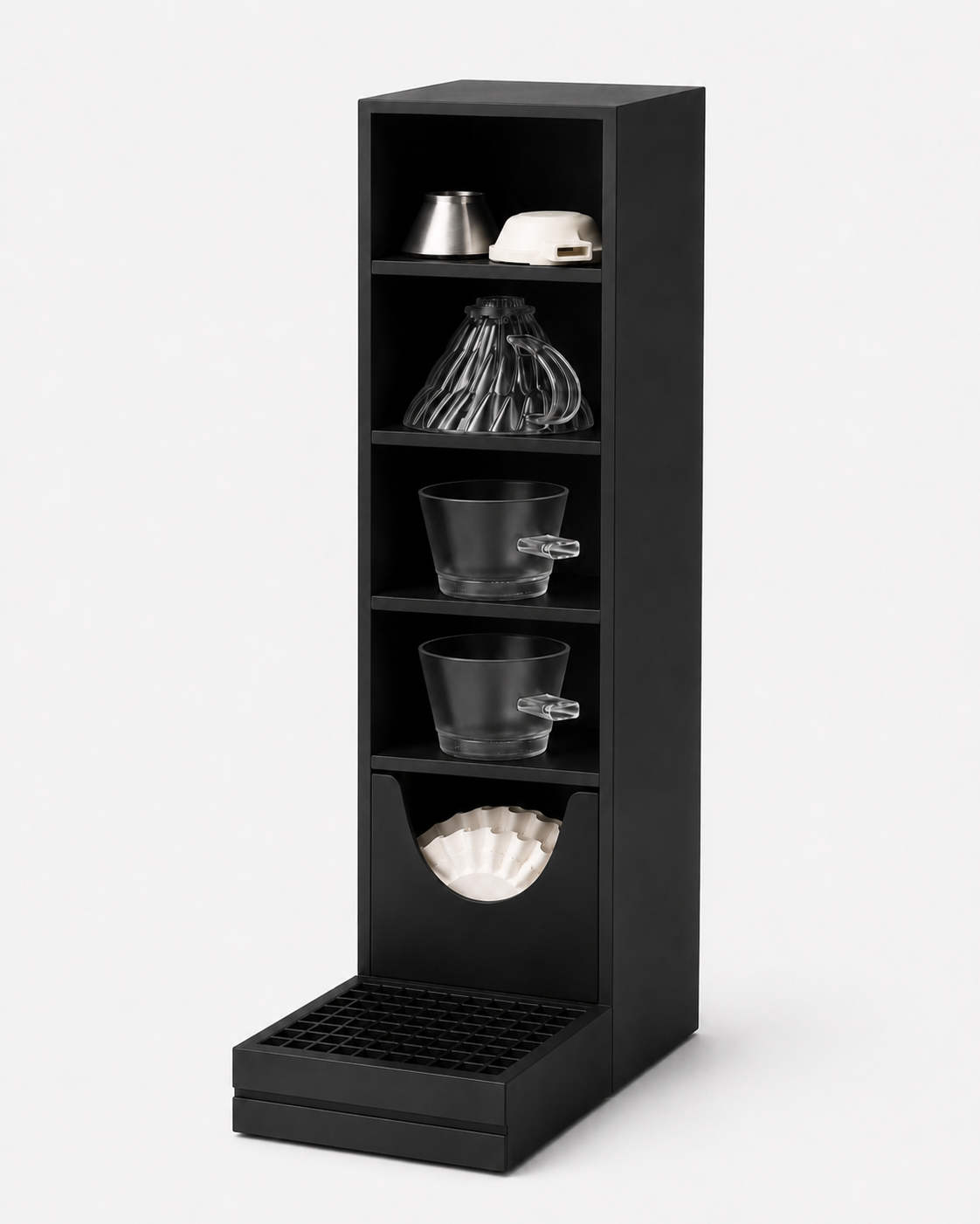 Coffee Accessory Organizer Compatible with xBloom Studio with Shelves & Drip Tray